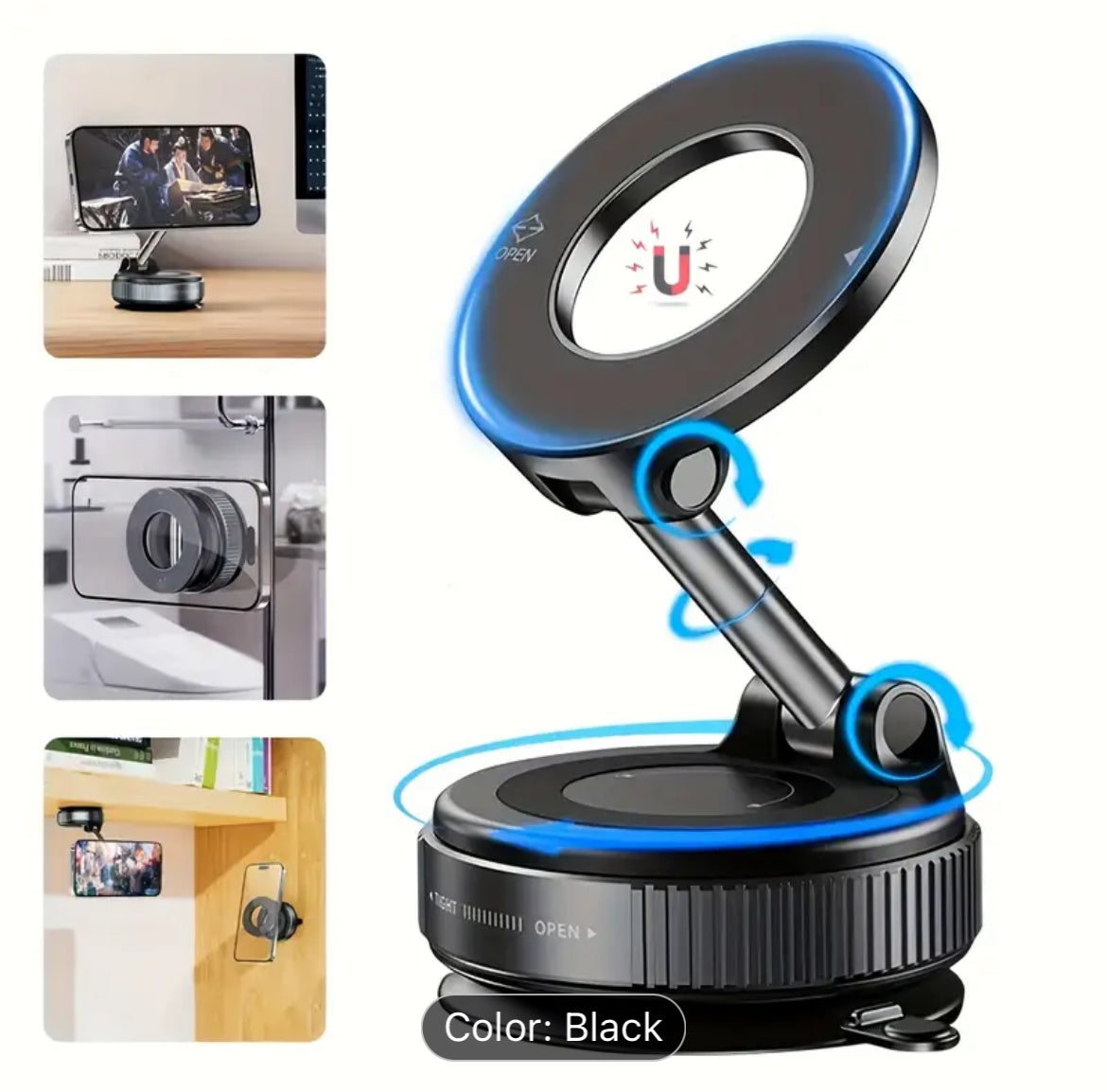 Car vacuum phone holder